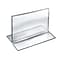 Azar Displays Bottom Loading Clear Acrylic T-Frame Sign Holder 5 Wide x 3.5 High-Horizontal/ Land