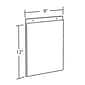 Azar® 12" x 9" Vertical Wall Mount Acrylic Sign Holder, Clear, 10/Pack