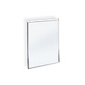Azar Displays Acrylic Vertical Wall Mount Sign Holder 10/Pack