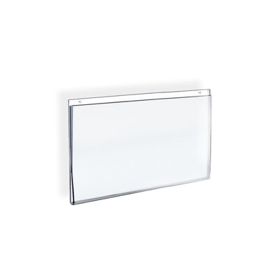 Azar® 8 1/2 x 11 Horizontal Wall Mount Acrylic Sign Holder, Clear, 10/Pack