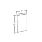 Azar® 11" x 7" Vertical Wall Mount Acrylic Sign Holder, Clear, 10/Pack