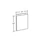 Azar® 10 x 8 Vertical Wall Mount Acrylic Sign Holder, Clear, 10/Pack