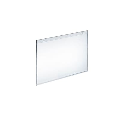 Azar Displays Acrylic Sign Holders With Adhesive Tape, 11 x 8 1/2, Clear,  Pack Of 10