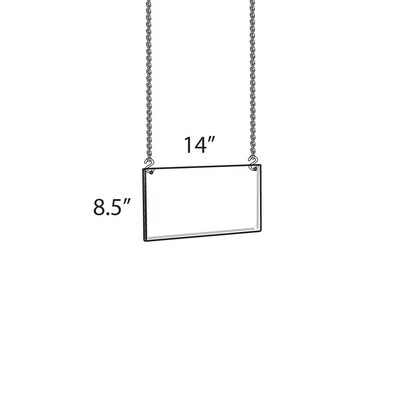 Azar® 8 1/2" x 14" Hanging Poster Frame, 4/Pk