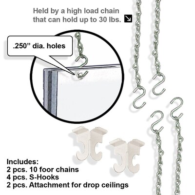 Azar Poster Holder, 17" X 11", Horizontal, Clear Acrylic (172709)
