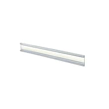Azar® 1 x 6 Plastic Adhesive-Back C-Channel Nameplates, Clear, 10/Pack