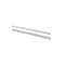 Azar® 1 x 6 Plastic Adhesive-Back C-Channel Nameplates, Clear, 10/Pack