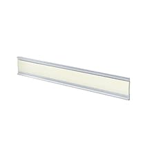 Azar® 1 1/2 x 8 1/2 Plastic Adhesive-Back C-Channel Nameplates, Clear, 10/Pack