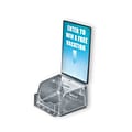 Azar® 12 x 5 1/2 x 5 Small Molded Acrylic Suggestion Box With Pocket, Clear