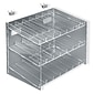 Azar® 3-Tier 21 Compartment Cosmetic Counter Display, 10 1/2"(H) x 12"(W) x 8"(D)