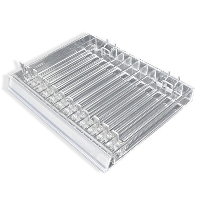 Azar® 13 Compartment Lipstick Tray With Spring Load, 1 1/4(H) x 12(W) x 9(D), 2/Pk