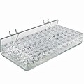 Azar Displays 96 Slot Mascara & Cosmetic Tray For Pegboard, Slatwall/Counter Top, Clear