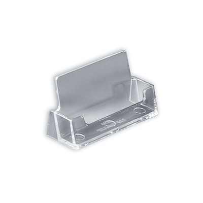 Azar Displays Card Holder, 3.625W x 2H, Clear, 10/Pack (252010)