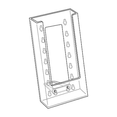 Azar Single Tri-Fold Size Modular Brochure Holder For Counter, 10/Pack (252300)