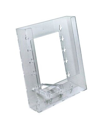 Azar Broshure Holder, 6.125 x 7.875, Vertical, Clear Plastic, 10/Pack (252301)