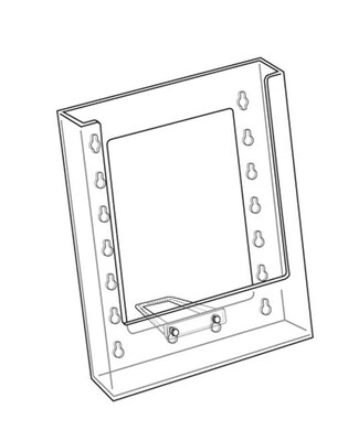 Azar Broshure Holder, 6.125" x 7.875", Vertical, Clear Plastic, 10/Pack (252301)