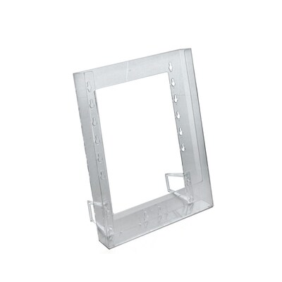 Azar Letter Broshure Holder, 9 x 11.25, Vertical, Clear Plastic, 10/Pack (252302)