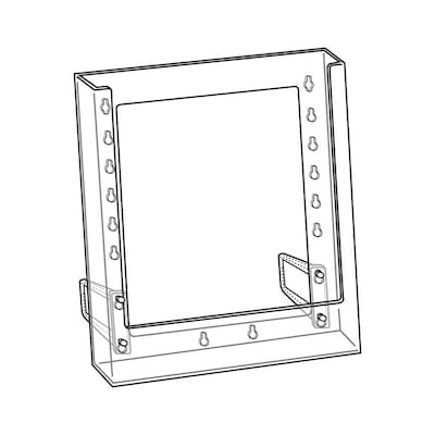 Azar Letter Broshure Holder, 9" x 11.25", Vertical, Clear Plastic, 10/Pack (252302)