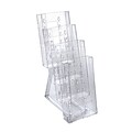 Azar Brochure Holder, Clear Plastic, 2/Pack (252306)