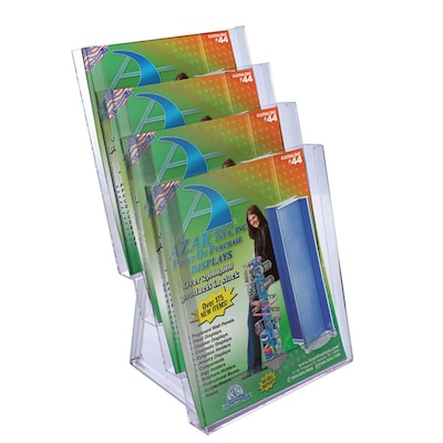 Azar Displays Counter Modular Brochure Holder, 2/Pack (252311)