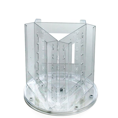 Azar Broshure Holder, 9 x 9, Vertical, Clear Plastic (252318)