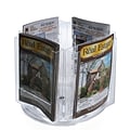 Azar® 8 3/8 x 6 Bi-Fold 4-Pocket Revolving Modular Crystal Styrene Brochure Holder, 1/Ea