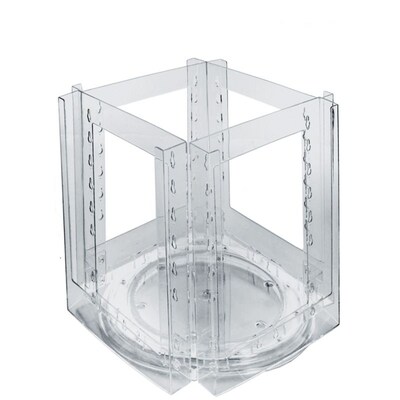 Azar Broshure Holder, 12.25 x 11.75, Vertical, Clear Plastic (252321)