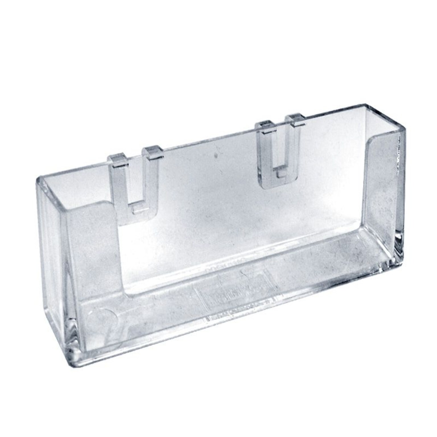 Azar Card Holder, 1.25 x 3.87, , Desktop/Wall, Clear Plastic, 10/Pack (252365)