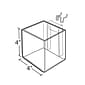 Azar® Cube Bin Brochure Holder Cube, 4", 4/Pk