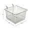 Azar® Wire Basket, Chrome, 8(H), 2/Pk