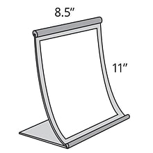 Azar® 11 x 8 1/2 Curved Counter Metal Sign Holder