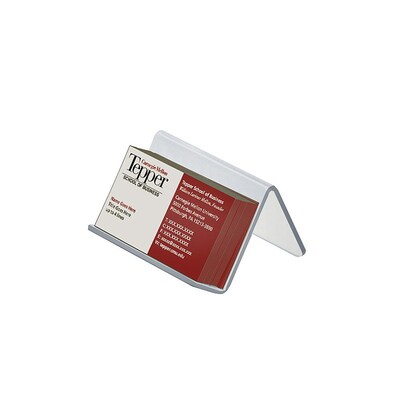 Azar® 2 1/2"(H) x 3 3/4"(W) x 3 1/2"(D) Acrylic Easel Display, 10/Pack