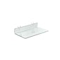 Azar® 13 1/2" x 6" Acrylic Shelf For Pegboard/Slatwall, Clear, 4/Pk