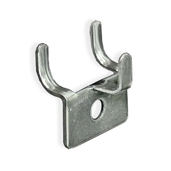 Azar® 1 1/4(H) x 1 1/8(W) x 3/8(D) Metal Prong Hooks, 20/Pack