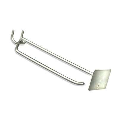 Azar Displays 6 x 0.187 Metal Scan Hooks, 50/Pack (700826-50 PACK)