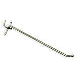 Azar® 8 x 0.148(Dia) All Wire Galvanized Metal Hooks, 25/Pack