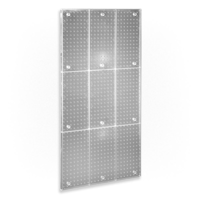 Azar 48 x 24 Pegboard Wall Panel, Clear (700248-CLR)