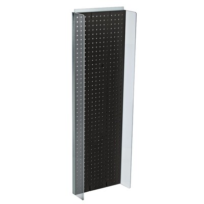 Azar® 44"(H) x 14"(W) Pegboard Powerwing Display, Black
