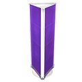 Azar® 60(H) x 16(W) 3-Sided Pegboard Floor Display, Purple