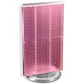 Azar® 22(H) x 13 1/2(W) 2-Sided Pegboard Counter Unit, Pink Translucent