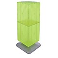Azar® 40(H) x 14(W) x 14(D) Weighted 4-Sided Interlocking Pegboard Floor Display, Green