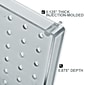 Azar® 20"(H) x 8"(W) Pegboard 1-Sided Wall Panel, Translucent Clear, 2/Pack (770820-CLR-2PK)