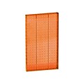 Azar® 22(H) x 13 1/2(W) Pegboard 1-Sided Wall Panel, Translucent Orange, 2/Pack