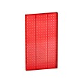 Azar® 22(H) x 13 1/2(W) Pegboard 1-Sided Wall Panel, Translucent Red, 2/Pack