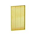 Azar® 22(H) x 13 1/2(W) Pegboard 1-Sided Wall Panel, Translucent Yellow, 2/Pack