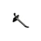 Azar Displays 2" Lexan Hook: 0.287" Diameter, 50-Pack Black (800002-B)