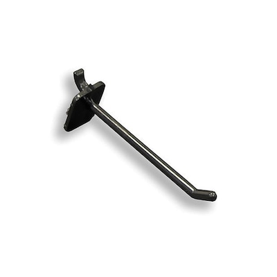 Azar 4 x 0.287(Dia) Pegboard Locking Hooks, Black, 50/Pack (800004-B)