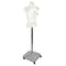 Azar 60 Plastic Female Bust on Wheeled Plastic Base, White (900505-WHT)