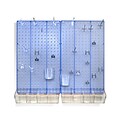 Azar® Pegboard Organizer Kit, Blue Frosted (900945-BLU)