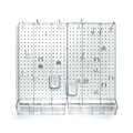 Azar® Pegboard Organizer Kit, Clear Frosted